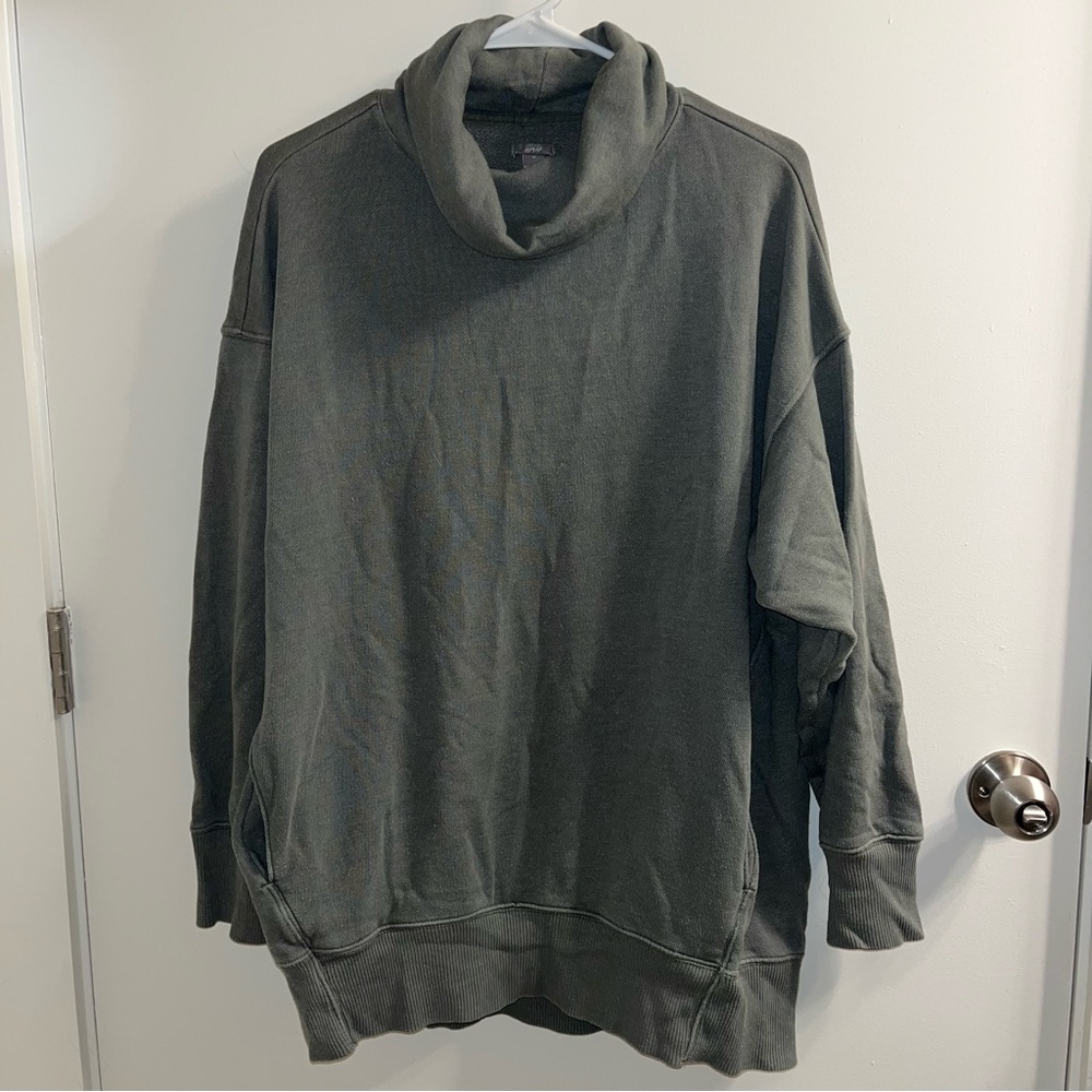 Aerie Green Oversized Sweatshirt